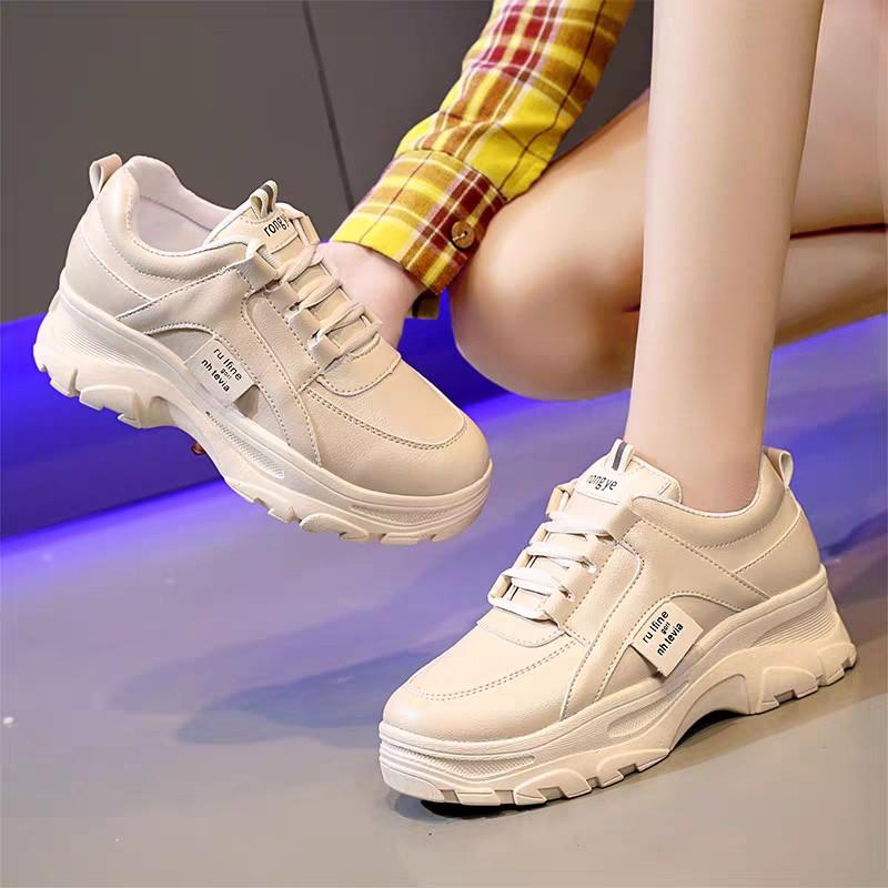 Giày sneakers nữ Rong Ye kiểu hàn quốc siêu Hot , mới nhất 2020 HAPU ( 2 màu )