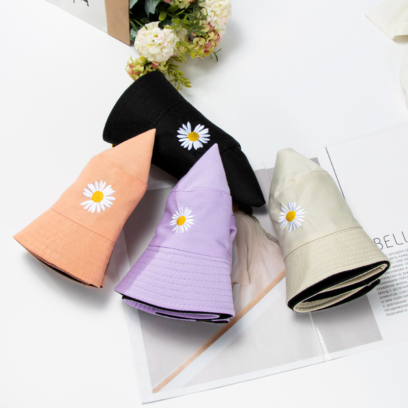 Mũ 2 mặt, Nón bucket hoa cúc đẹp, Mũ tai bèo chống nắng phong cách Hàn Quốc Siêu Hot MD07