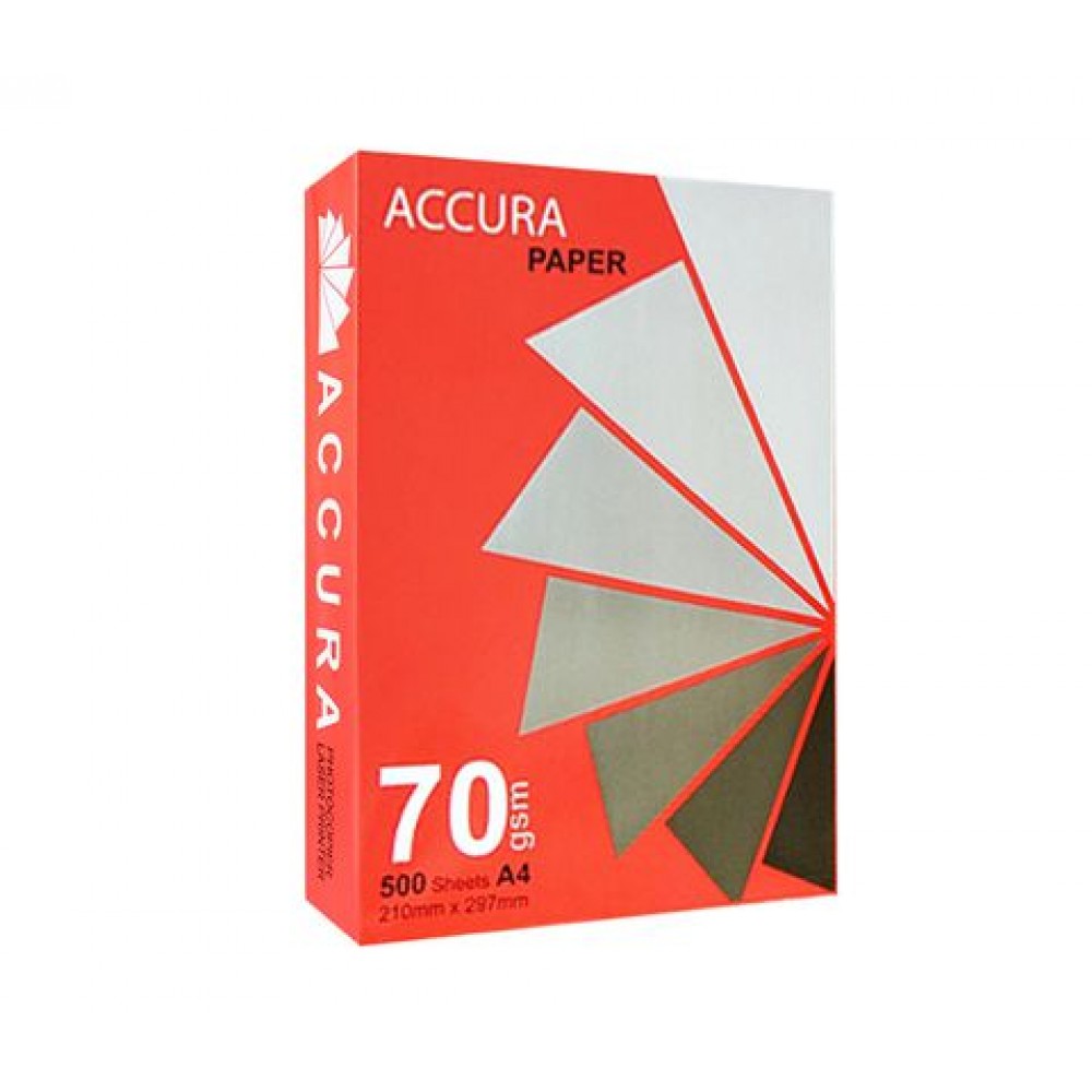 Thùng 5 ram giấy trắng in photocopy A4 Acura 70gsm