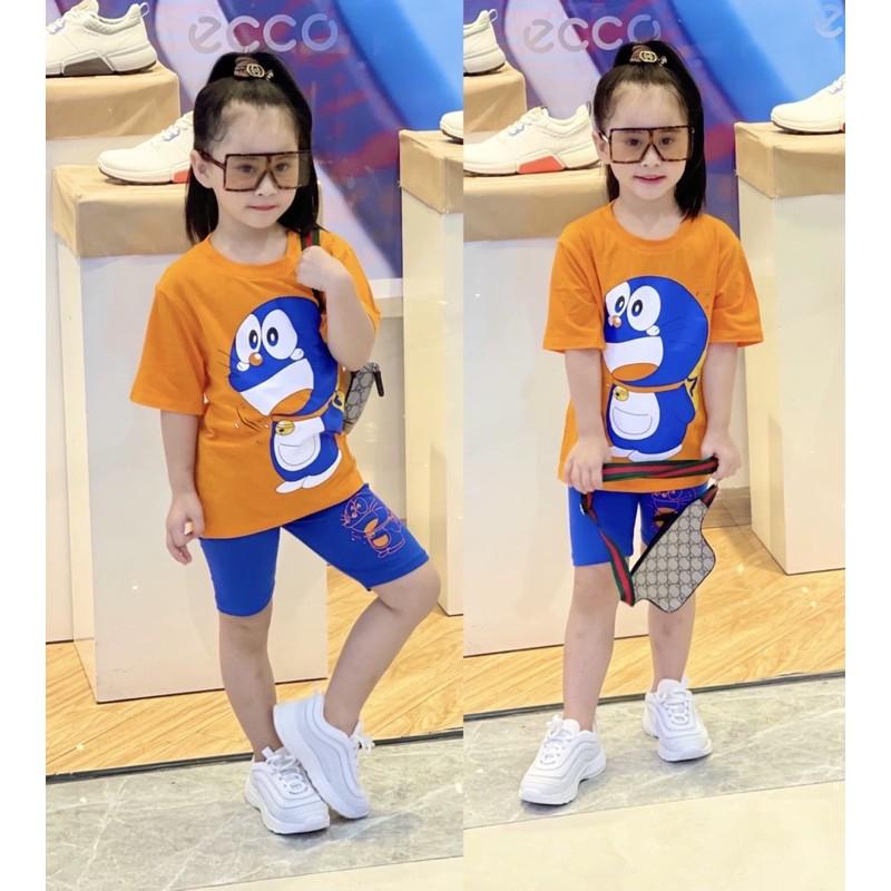 SIÊU HOT - Bộ lửng cotton in màu size đại cực xinh cho bé gái từ 22 đến 42kg - Bộ quần áo bé gái