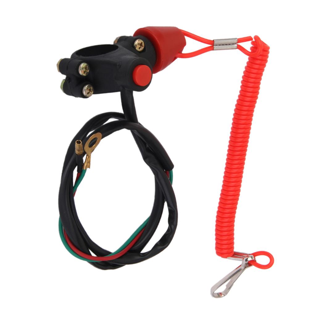 Universal Engine Stop Kill Tether Switch Lanyard for ATV Racing Emergency