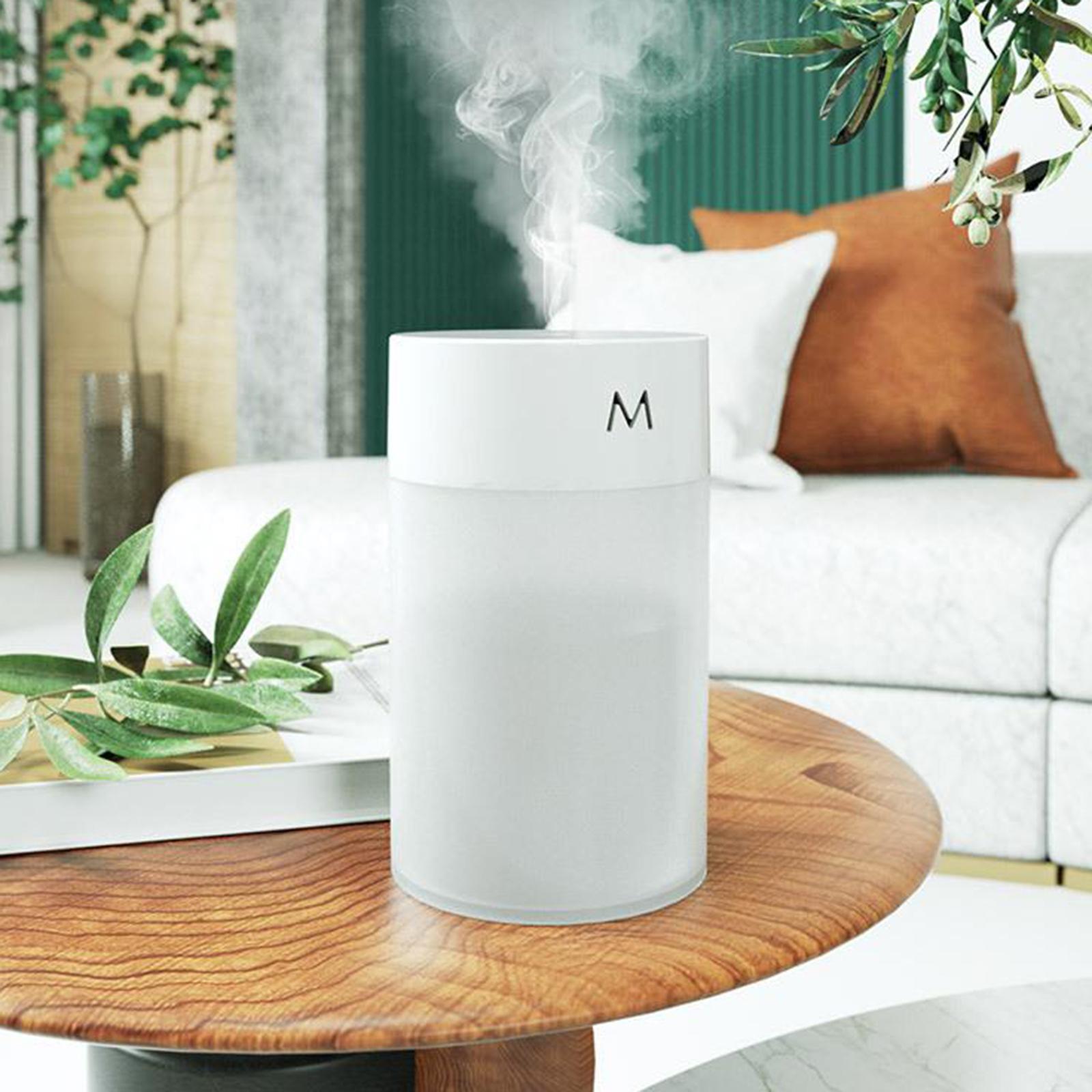 260ml Air Humidifier Ultrasonic Quiet Cool Mist Humidifier with Night Light, USB Desktop Humidifier Waterless Auto Shut-Off,for Home Office Travel