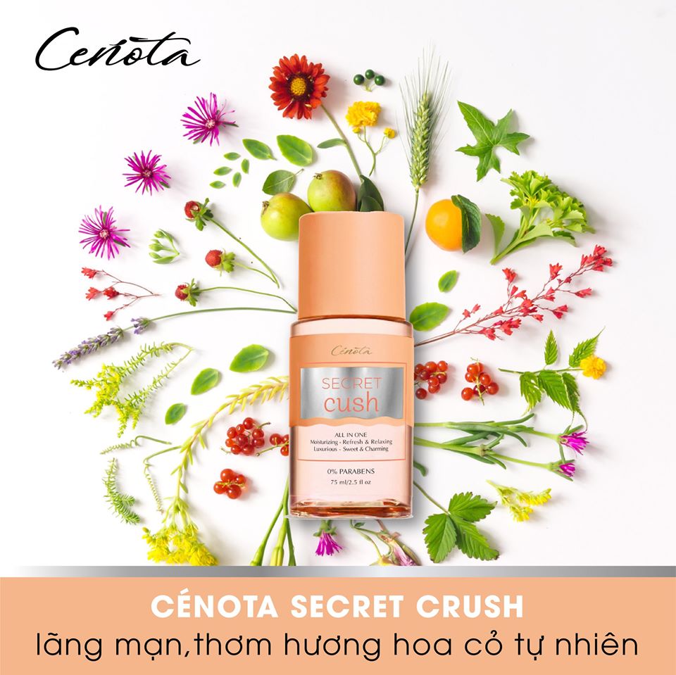 Nước hoa Dưỡng thể Cenota Secret Sexy Crush 75ml Nhẹ Nhàng Lãn Mạn