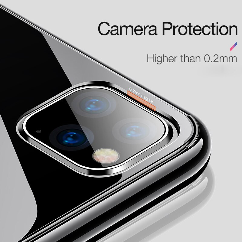 Ốp lưng dẻo silicon cho iPhone 11 Pro Max (6.5 inch) hiệu Ultra Thin (siêu mỏng 0.6mm, chống trầy, chống bụi) - Hàng nhập khẩu