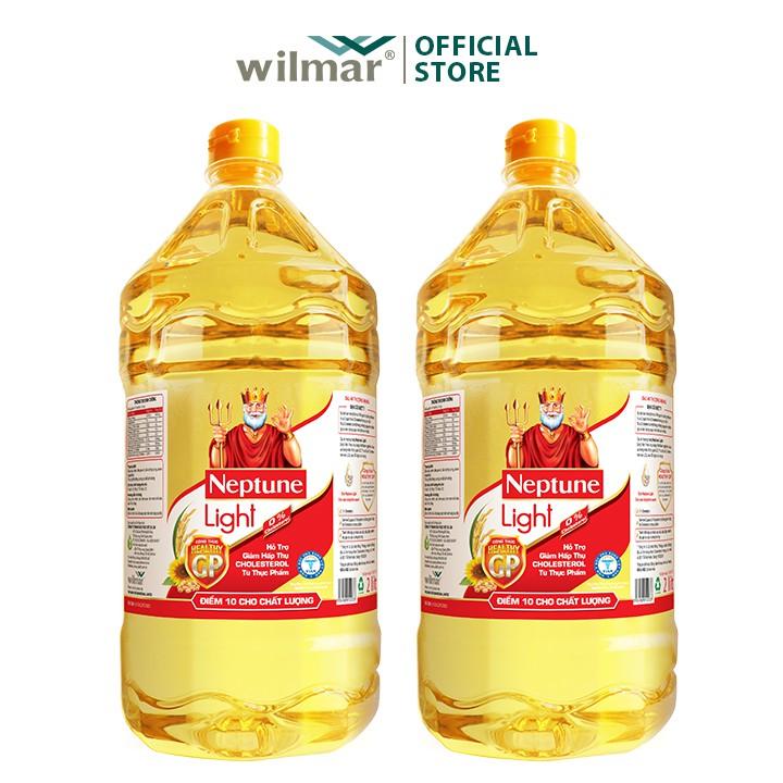Combo 2 chai Dầu Ăn Neptune Light 2L