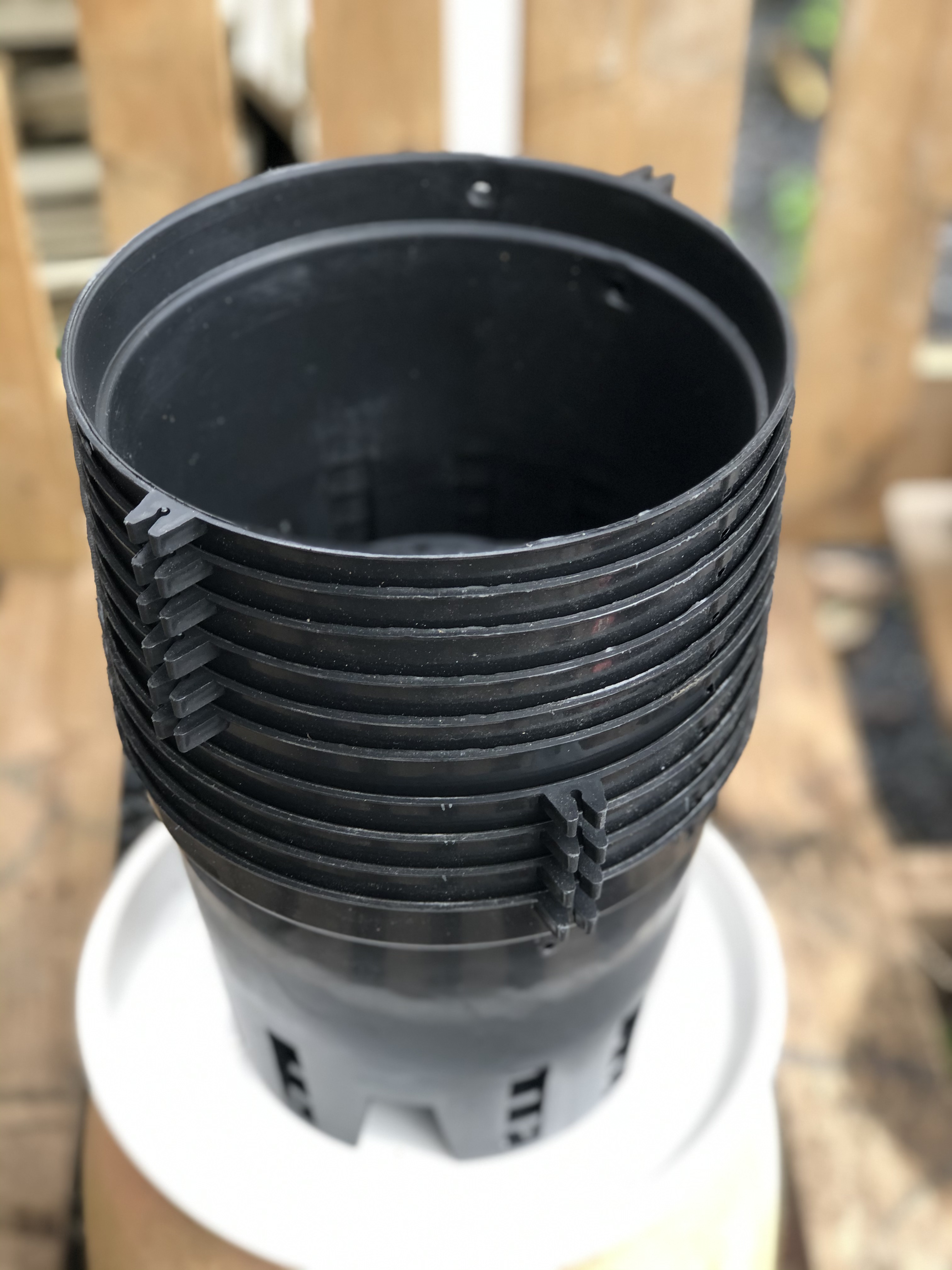 Bộ 10 chậu trồng lan kích thước fi 21 cm