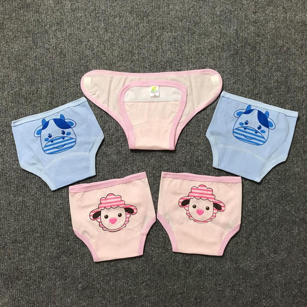 Quần lót đóng bỉm sơ sinh Baby Leo in hình size 1, 2, 3 cho bé trai và bé gái