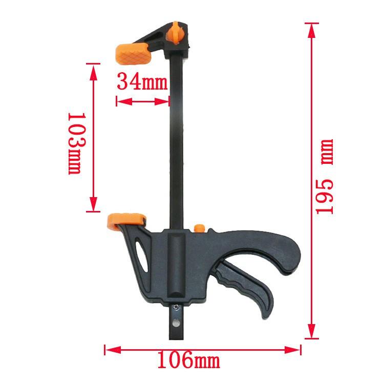 Cảo kẹp gỗ nhanh chữ F , độ kẹp rộng tối đa 10cm - 15cm và 21cm