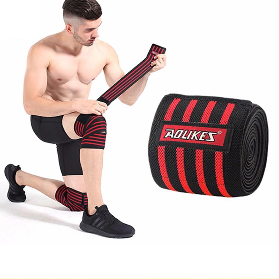 Quấn gối tập GYM ️chính hãng Aolikes hỗ trợ bảo vệ đầu gối trợ lực khi tập gym, squat