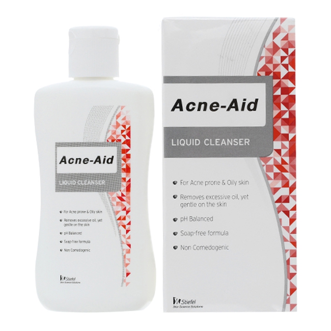 GSK ACNE-AID LIQUID CLEANSER 100ML SỮA RỬA MẶT LÀM SẠCH VÀ GIẢM MỤN 100ML TẶNG 1 CHAI 30ML