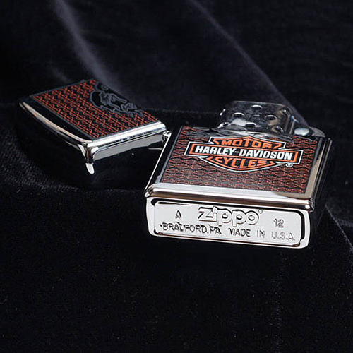 Bật Lửa Zippo 28265 Harley Davidson Eagle Polished Chrome