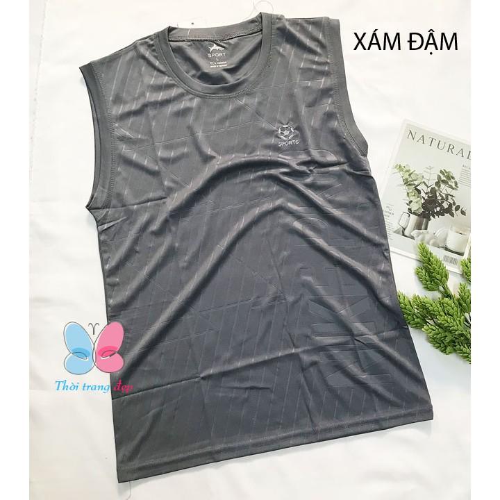 Áo thun Nam Sát Nách Size từ 43-85kg thun lạnh mềm mát - AN40