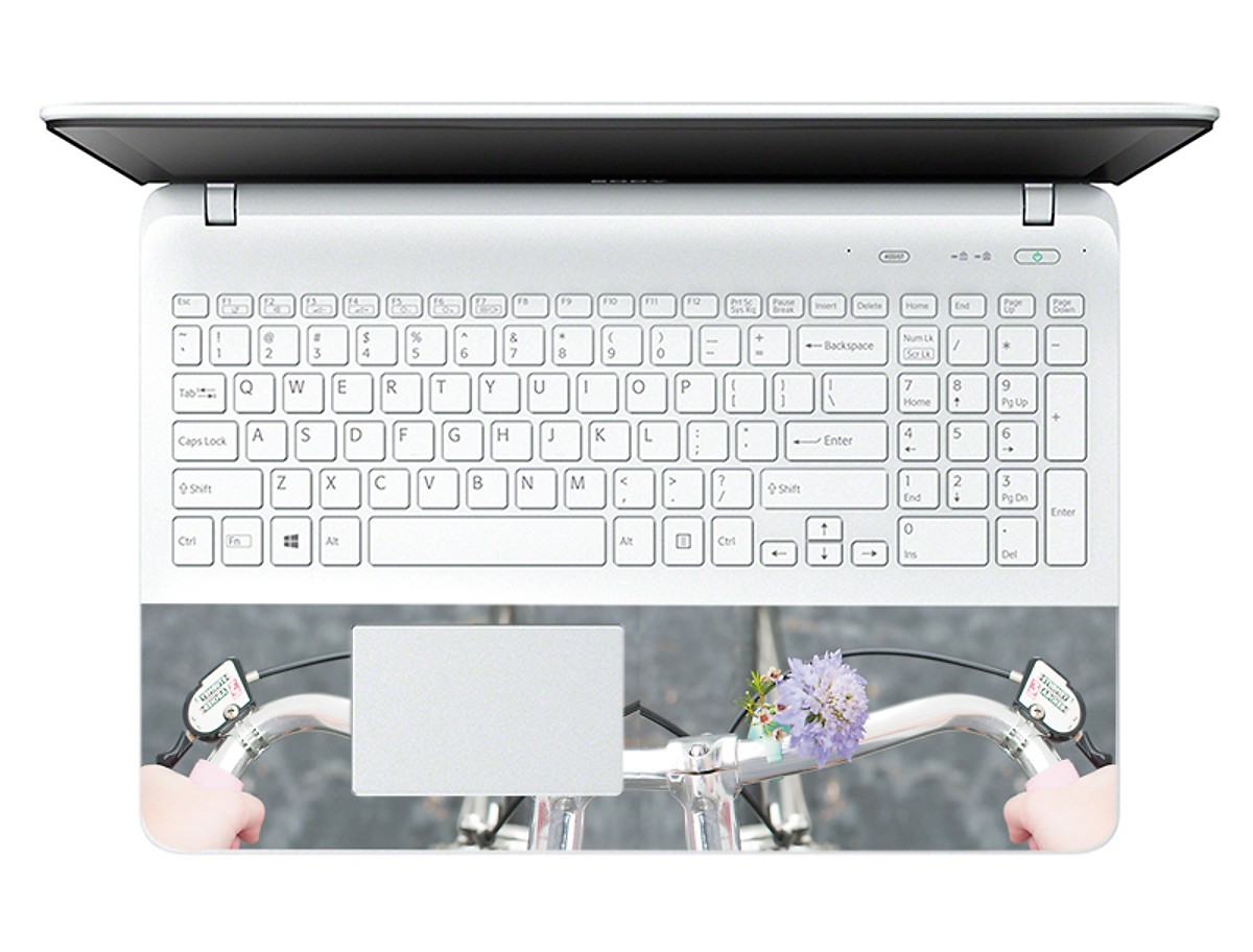 Mẫu Dán Decal Hoa Văn Trang Trí Laptop LTHV-221 cỡ 13 inch