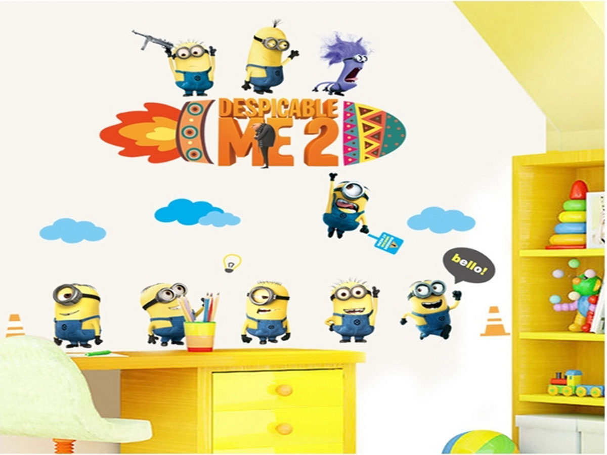 decal dán tường minion ngộ nghĩnh -kẻ đánh cắp mặt trăng ay9147