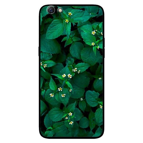 Ốp lưng dành cho Oppo F1s - A83 - Oppo F5 - F7 mẫu Lá Xanh Hoa Trắng