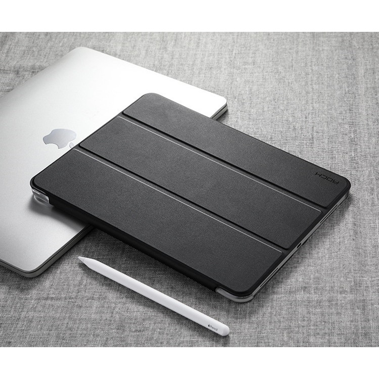 Bao da chính hãng ROCK Touch Series cho iPad Pro 12.9 2018 - Đen