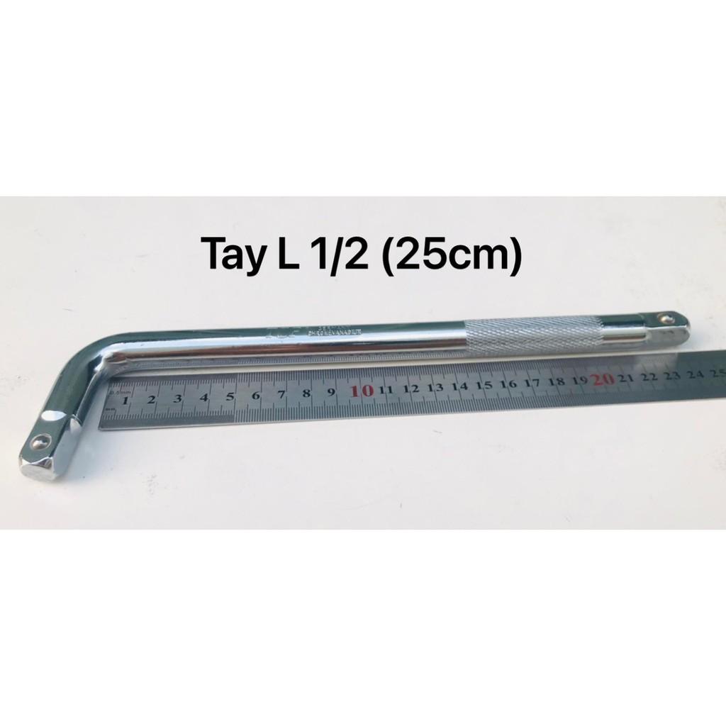 Cần siết đầu cong L 1/2" , tay công chữ L, tay L vặn khẩu dài 25cm , 30cm