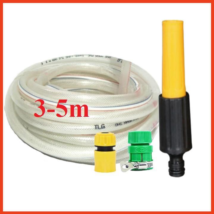 Bộ dây vòi xịt nước rửa xe, tưới cây . tăng áp 3 lần, loại 3m, 5m 206622-5Ncút sập+ tặng túi đựng bút