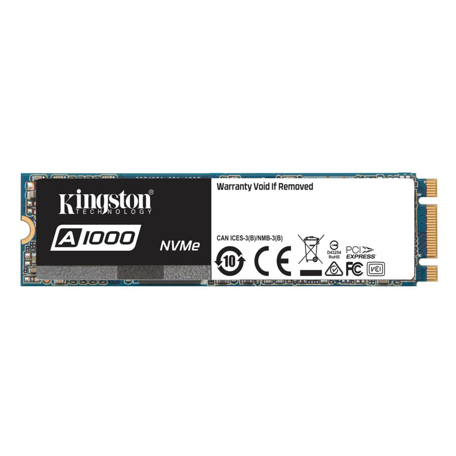 Ổ Cứng SSD Kingston 960GB Digital A1000 PCIe NVMe High Performance M.2 2280 SA1000M8/960G - Hàng Chính Hãng