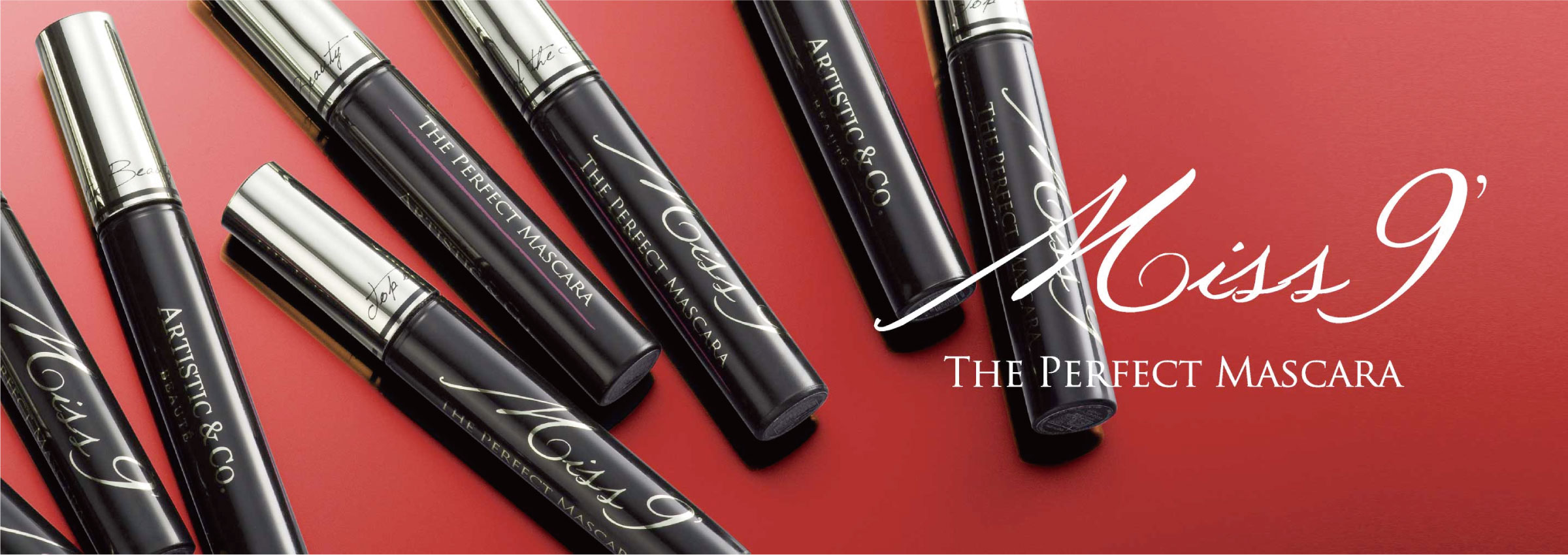 Chuốt mi Artistic&amp;Co Miss9 THE PERFECT MASCARA 8g - mascara làm đầy có độ bám dính cao, tơi mi, dây mi, dầy mi và sáng bóng