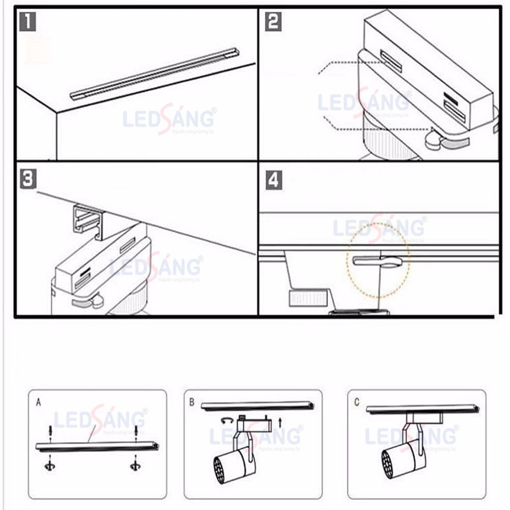 Đèn Rọi Spotlight COB 20W