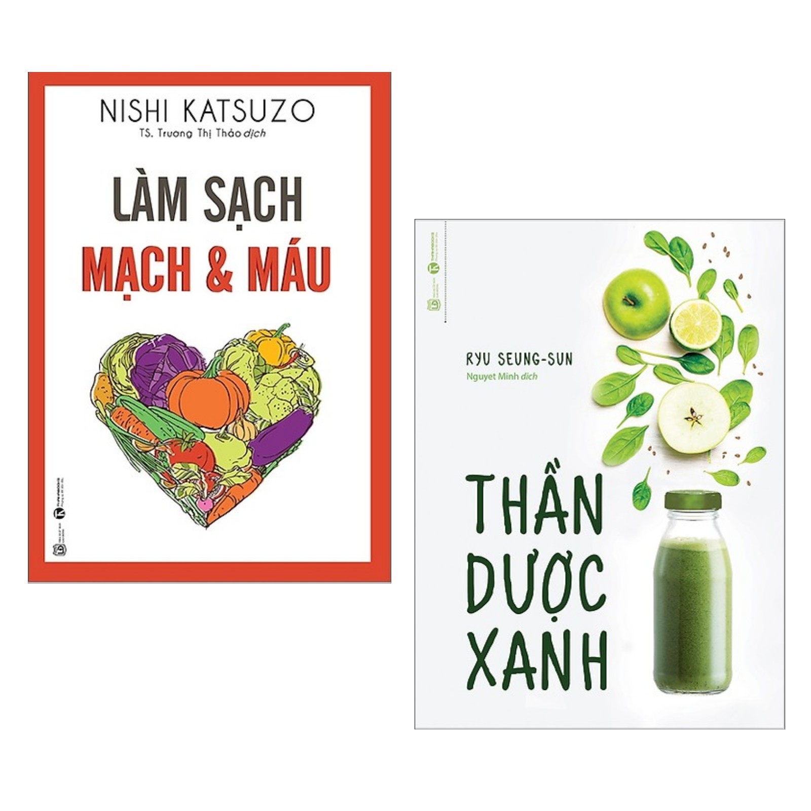 Combo 2 Cuốn Sách Tuyệt Vời Cho Sức Khỏe Của Bạn: Thần Dược Xanh + Làm Sạch Mạch Và Máu (Tái Bản 2019) / Tặng Kèm Bookmark Happy Life