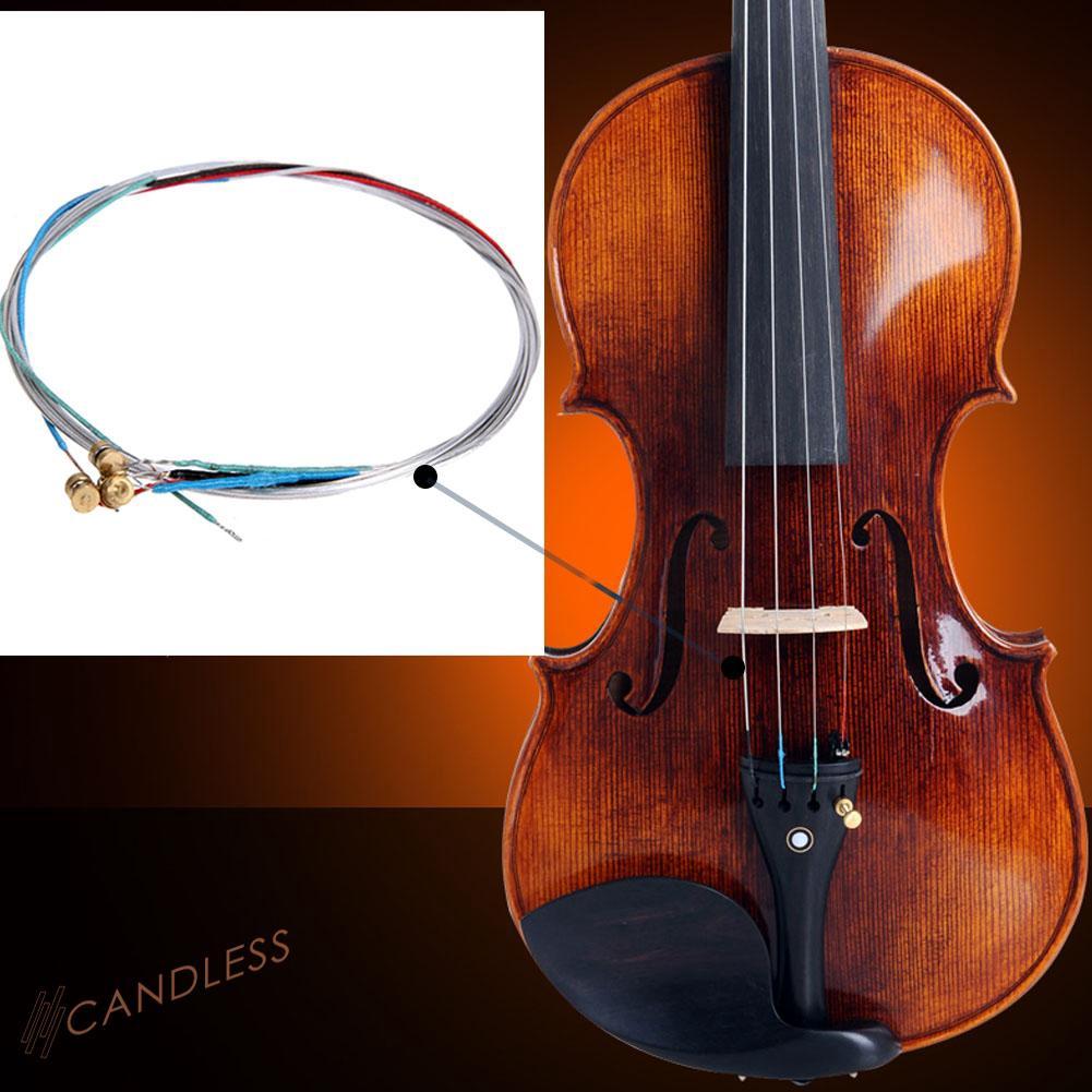 Set 4 Dây Đàn Thay Thế Cho Đàn Violin 3 / 4 & 4 / 4