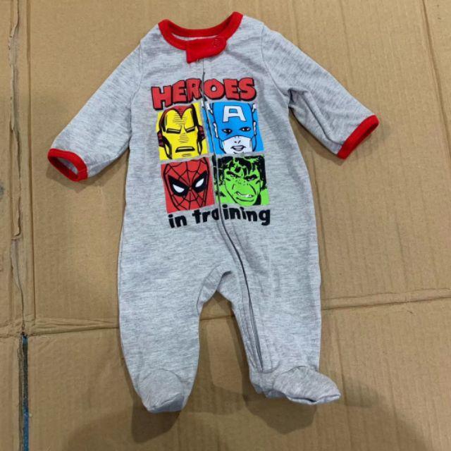 Body liền tất kéo khoá xuất dư chất cotton mỏng mềm NB-9m