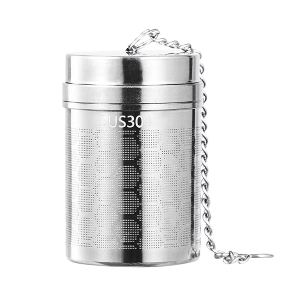 Premium 304 Stainless Steel Tea Filters Mesh Tea Infuser Tea Ball Filter Net Hanging for Mug Cups Teapots Kettle Long Chain Sealed Thread Connection