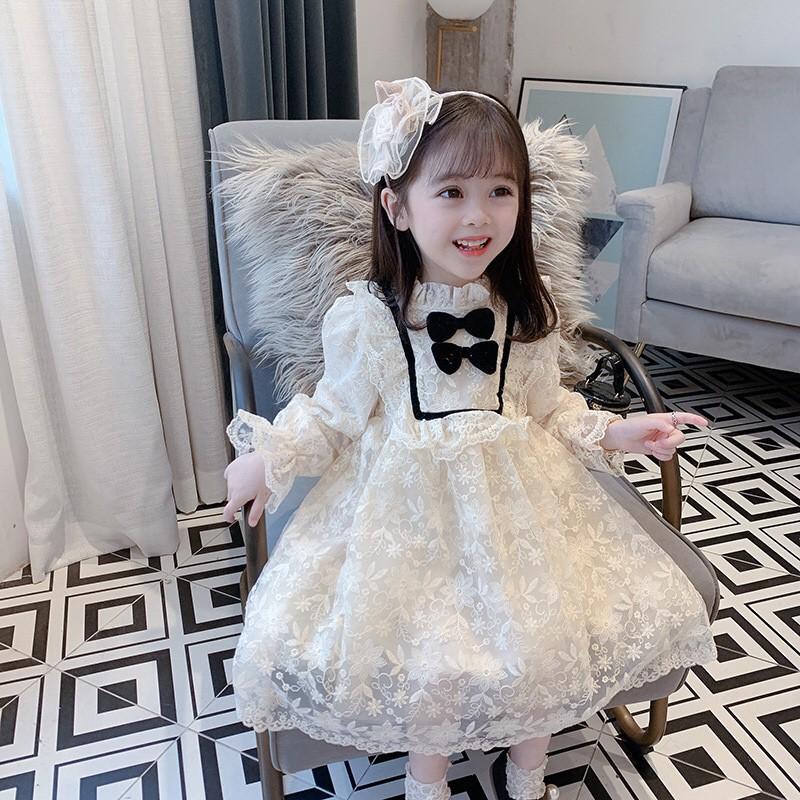  Váy đầm ren công chúa cho bé gái đi tiệc