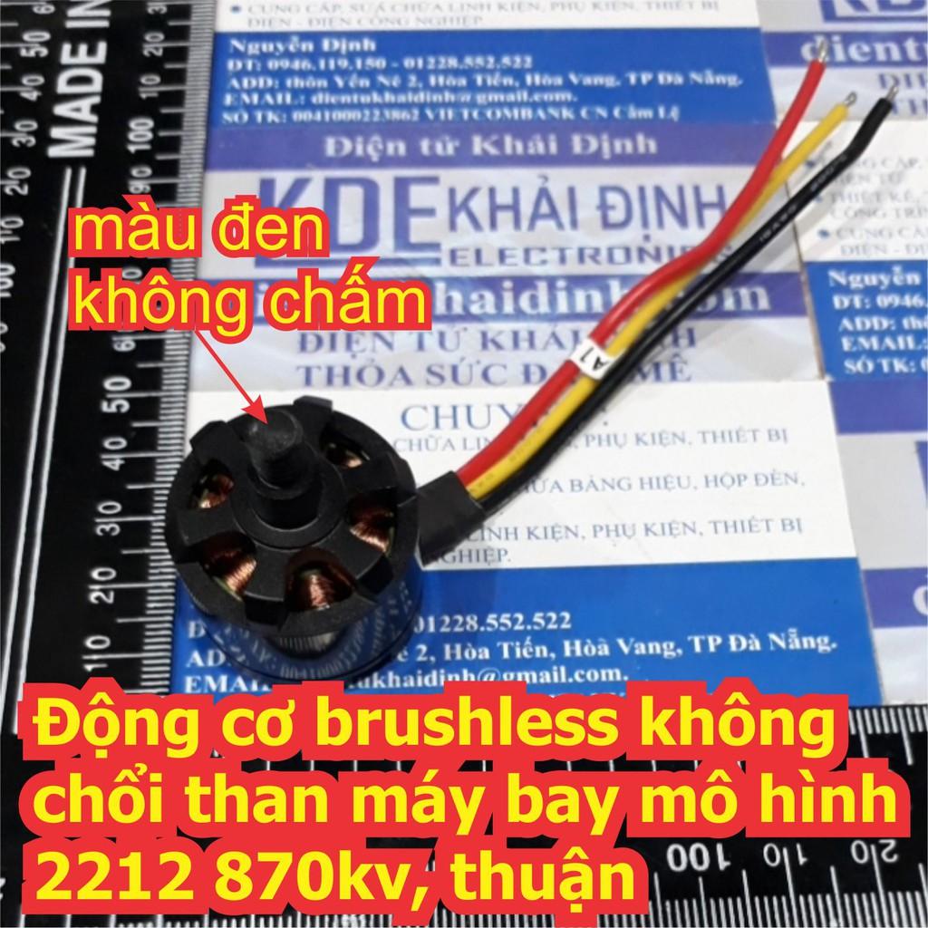 Động cơ brushless không chổi than máy bay mô hình 2212 870kv, thuận / nghịch kde6691