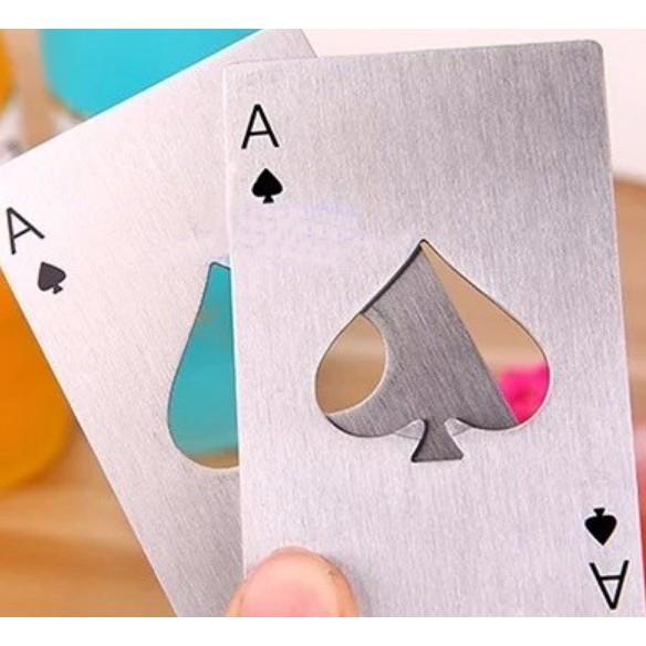 5 bộ Dụng Cụ Mở Bia Độc Đáo Hình Lá Bài Át Bích