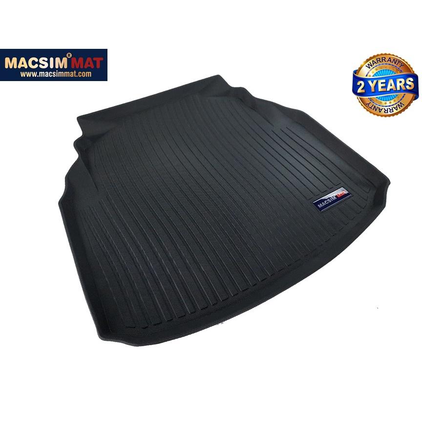 Thảm lót cốp xe ô tô Mercedes C-class 2008-2011 nhãn hiệu Macsim chất liệu TPV cao cấp màu đen