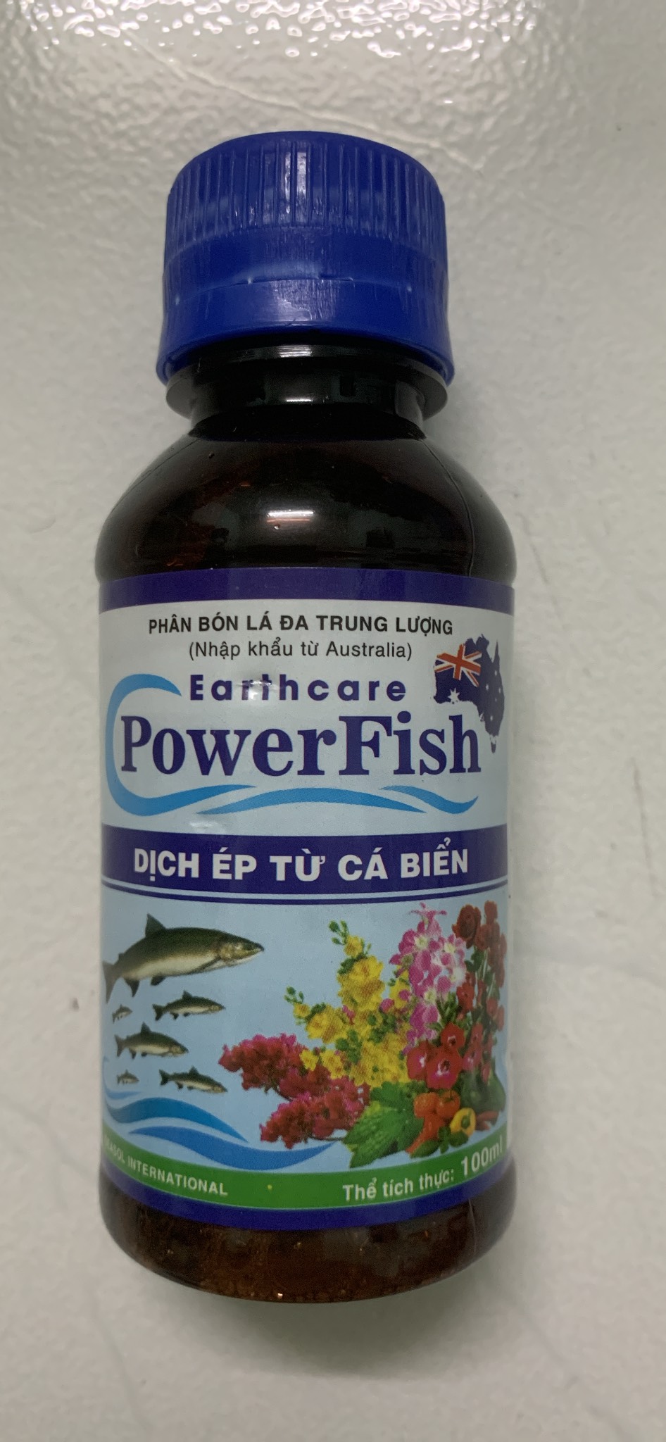 Phân bón lá ÉP TỪ CÁ BIỂN POWER FISH lọ 100ml từ ÚC