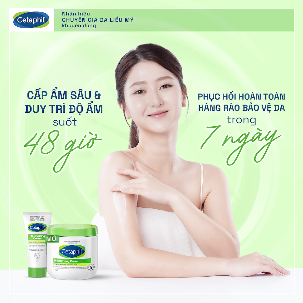 Kem dưỡng ẩm cho da nhạy cảm Cetaphil Moisturizing Cream 100g