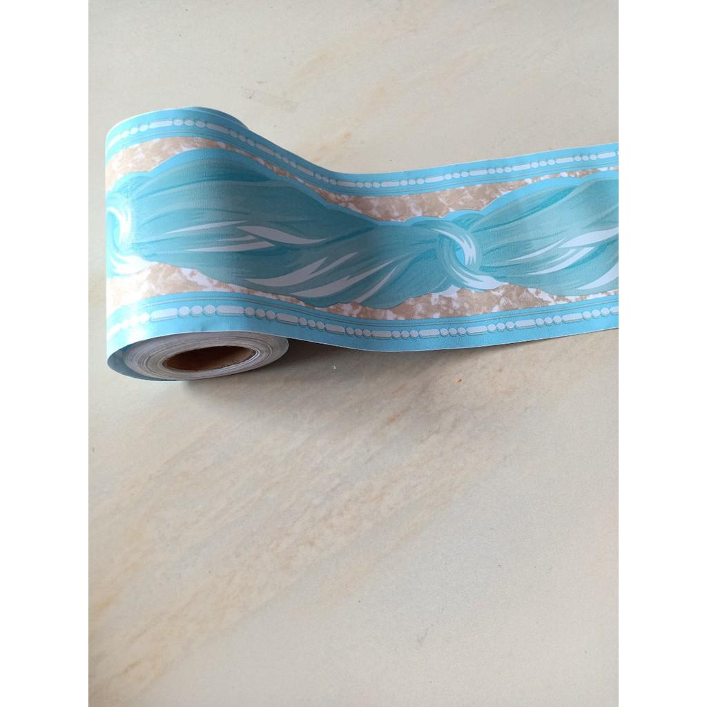 Len dán viền tường XOẮN LỤA XANH