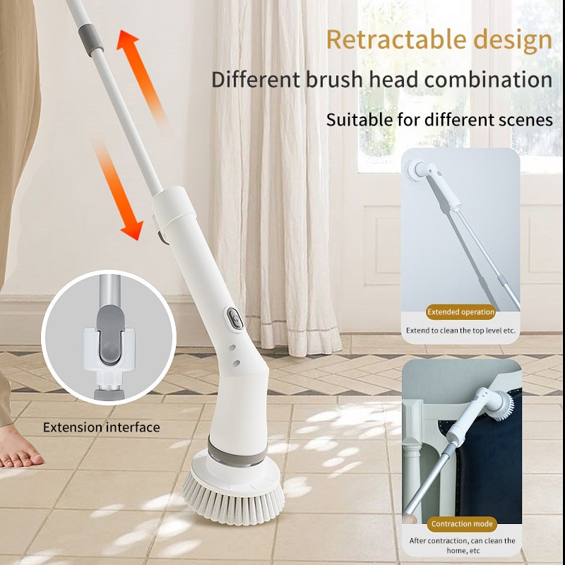 Cọ Rửa Vệ Sinh Tự Động 6in1 Electric Cleaning Brush DS-258