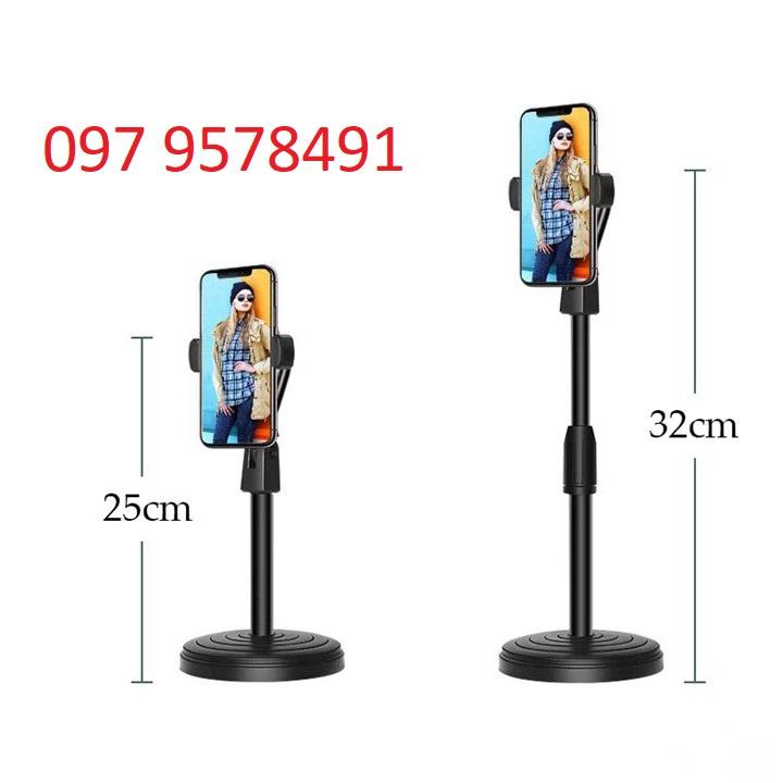 Giá đỡ điện thoại để bàn DC01 có điều chỉnh chiều cao được 25-32cm, Đế Đỡ live stream