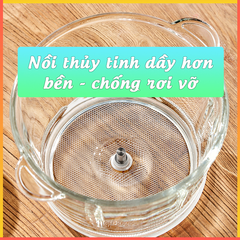 Máy Xay Thịt ,Thực Phẩm Đa Năng, Cối Thủy Tinh, 4 Lưỡi Đa Năng, Công Suất 300W, Dung Tích 2L, Máy Xay Tỏi Ớ