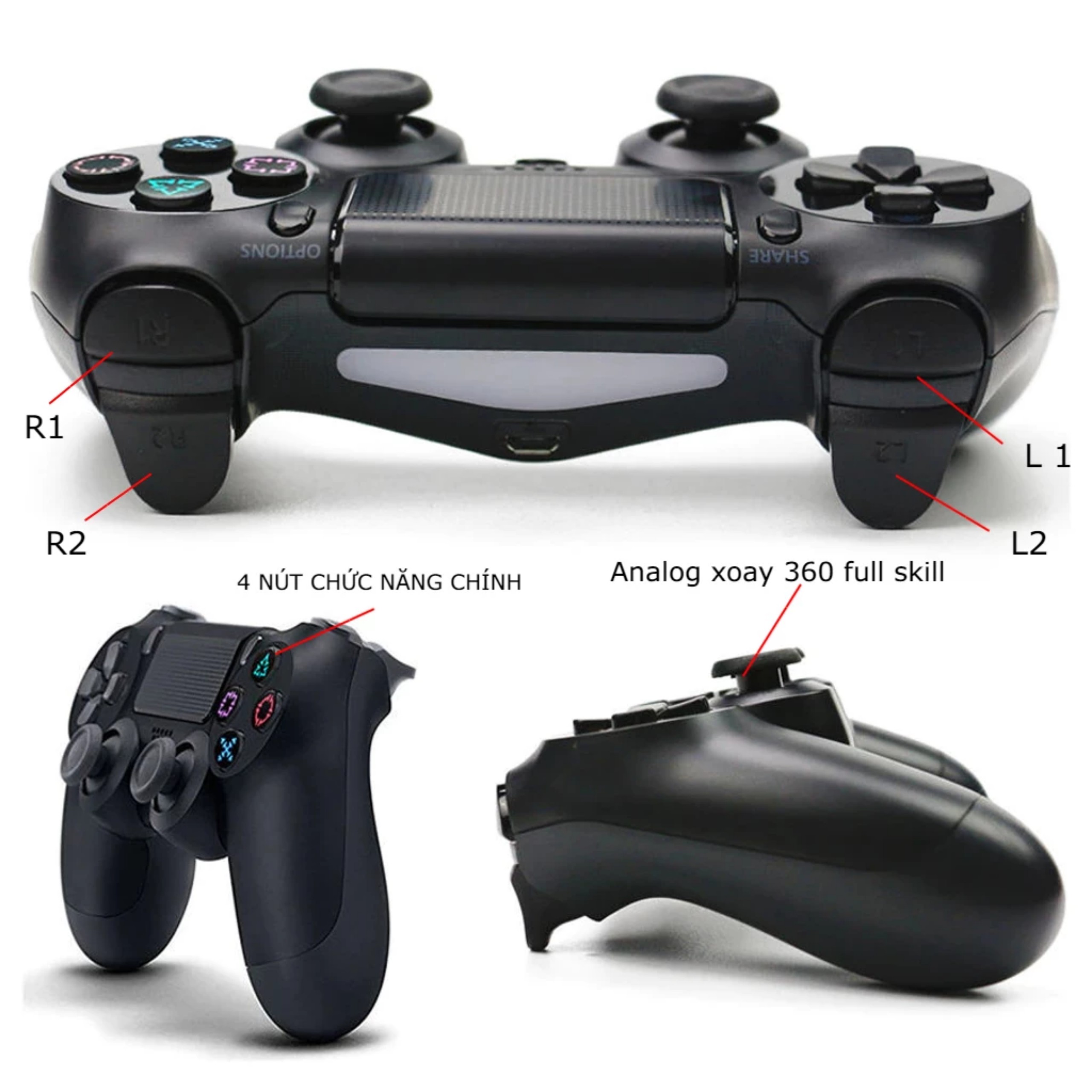 Tay cầm Dualshock Green Camo