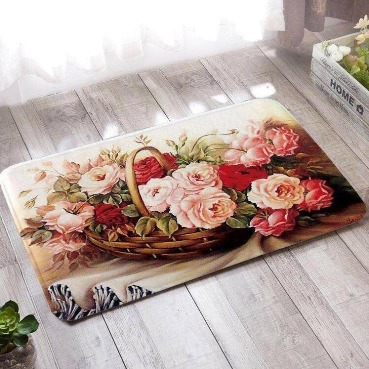 Thảm Lau Chân 3D Siêu Cute Chống Trơn Trượt 40x60cm cao cấp