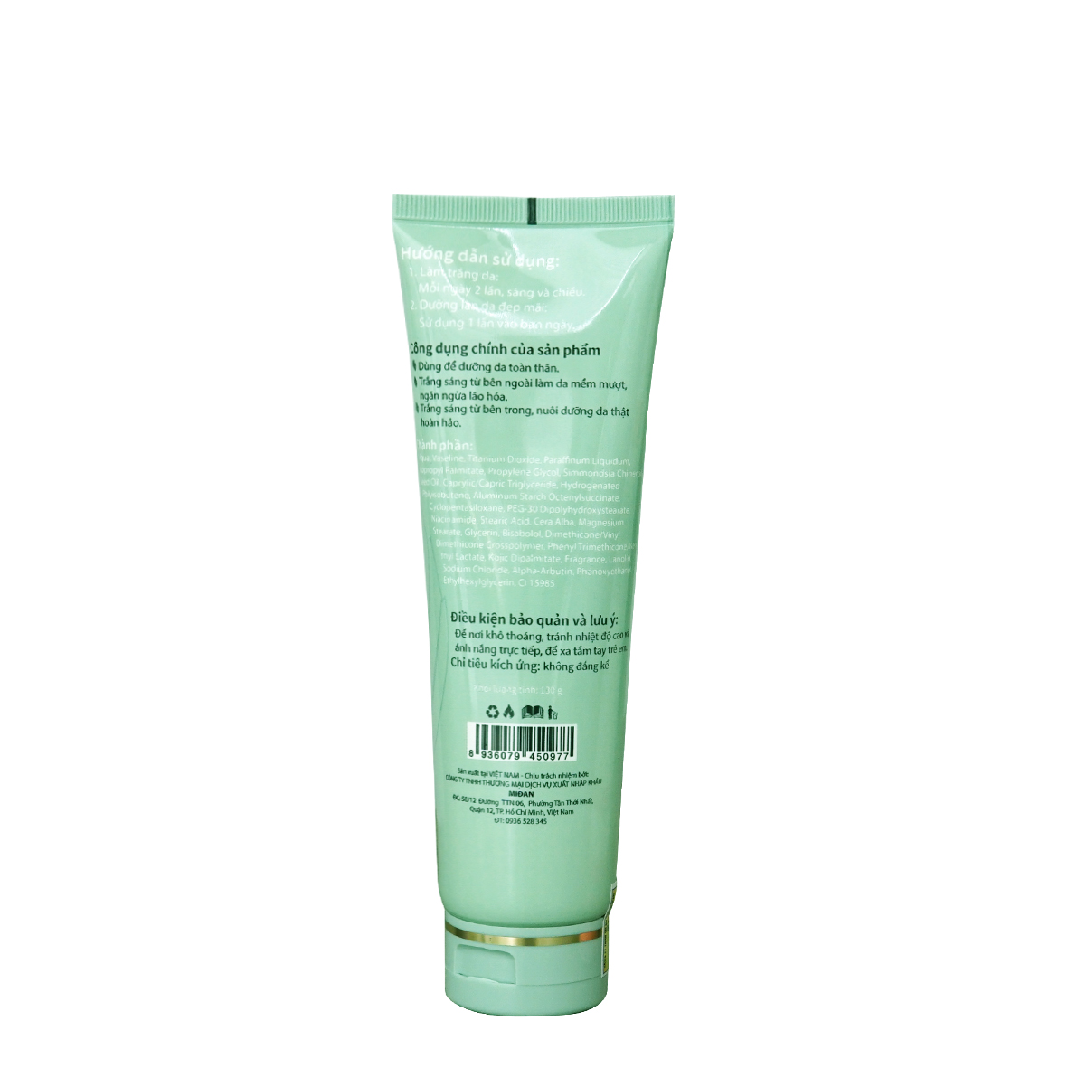 Kem dưỡng da toàn thân ban ngày Bebeauty Body Whitening Cream Day - 130ml -