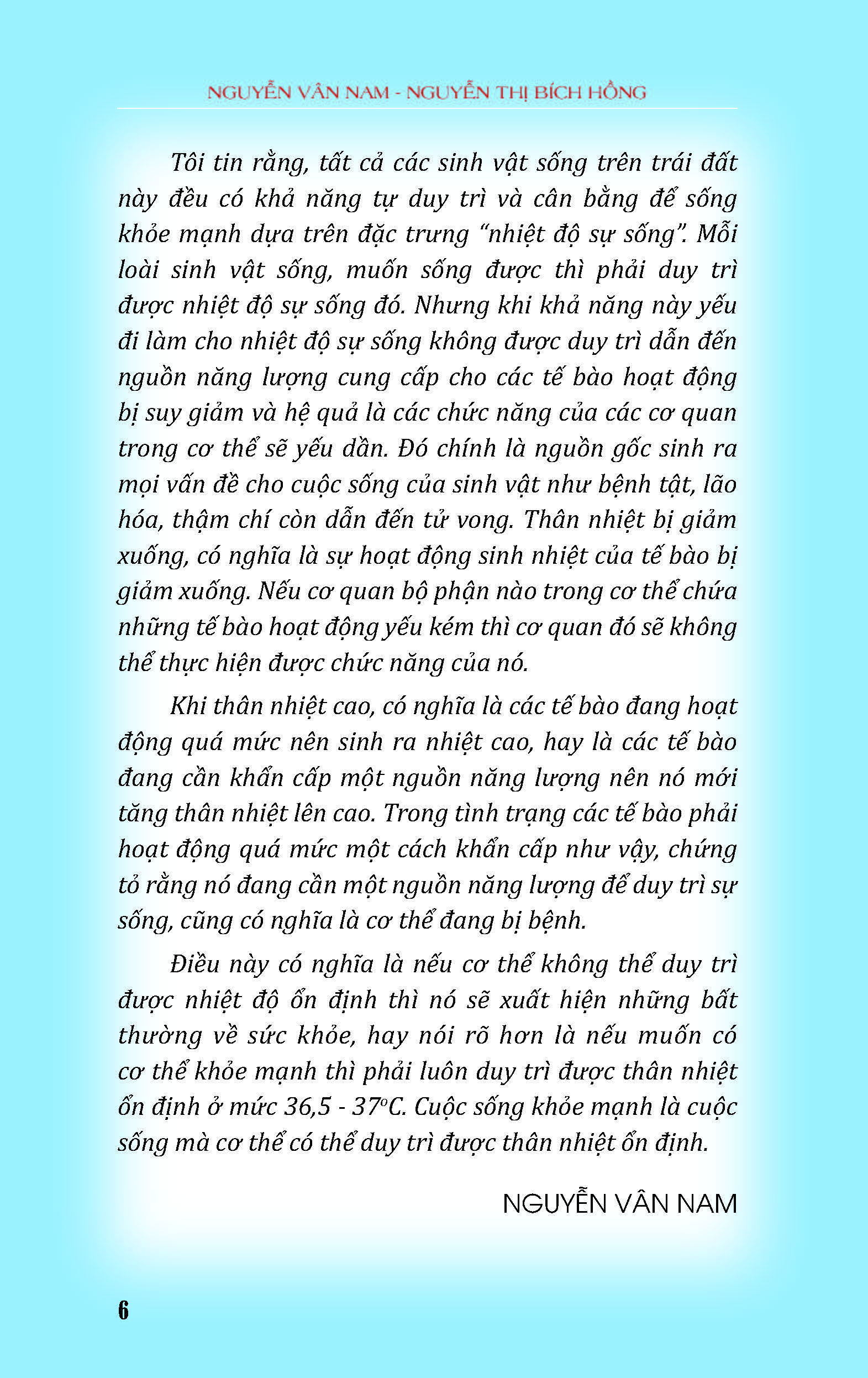 Thân Nhiệt Quyết Định Sinh, Lão, Bệnh, Tử