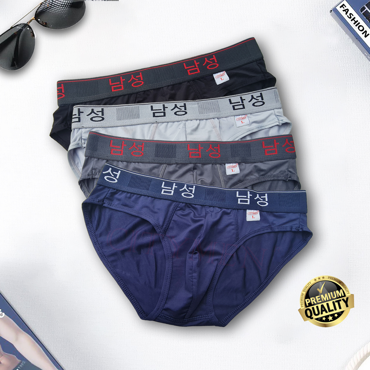 Combo 4 Quần Lót Nam hiệu CITYMEN vải thun lạnh 4 chiều lưng Hàn Quốc cao cấp, đồ lót - LMTK-HANAL ( Giao màu ngẫu nhiên )