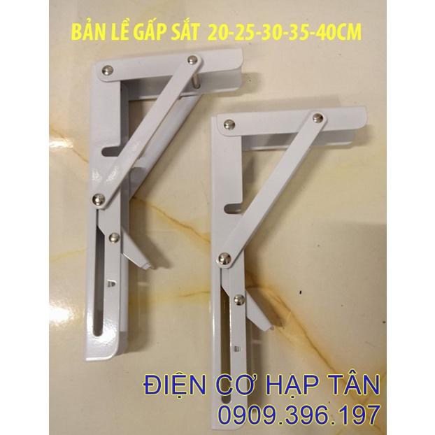 Bản lề gấp gọn 20, 25,30,35,40cm , 45cm, 50cm bộ 2 chiếc tải trọng 60kg