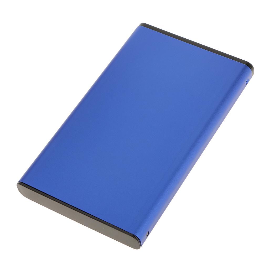 HDD External Case Hard Drive Enclosure 2.5in SATA USB2.0 Alluminium Red&Blue