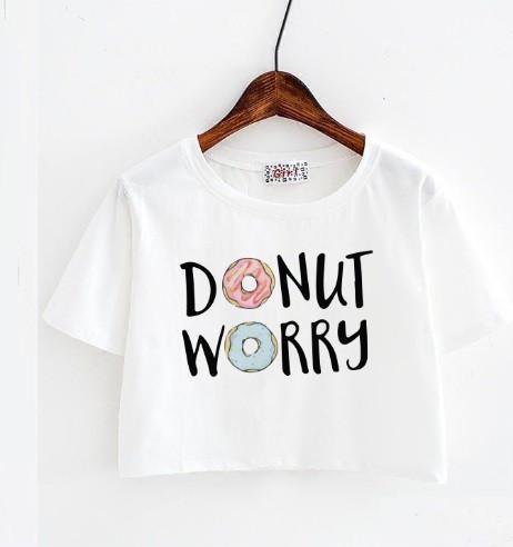 Áo croptop Donnut worry thời trang NTN00001