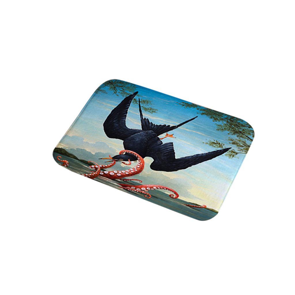 Animal Paint Door Mat Entrance Carpet Floor Rug Bathroom  Decor