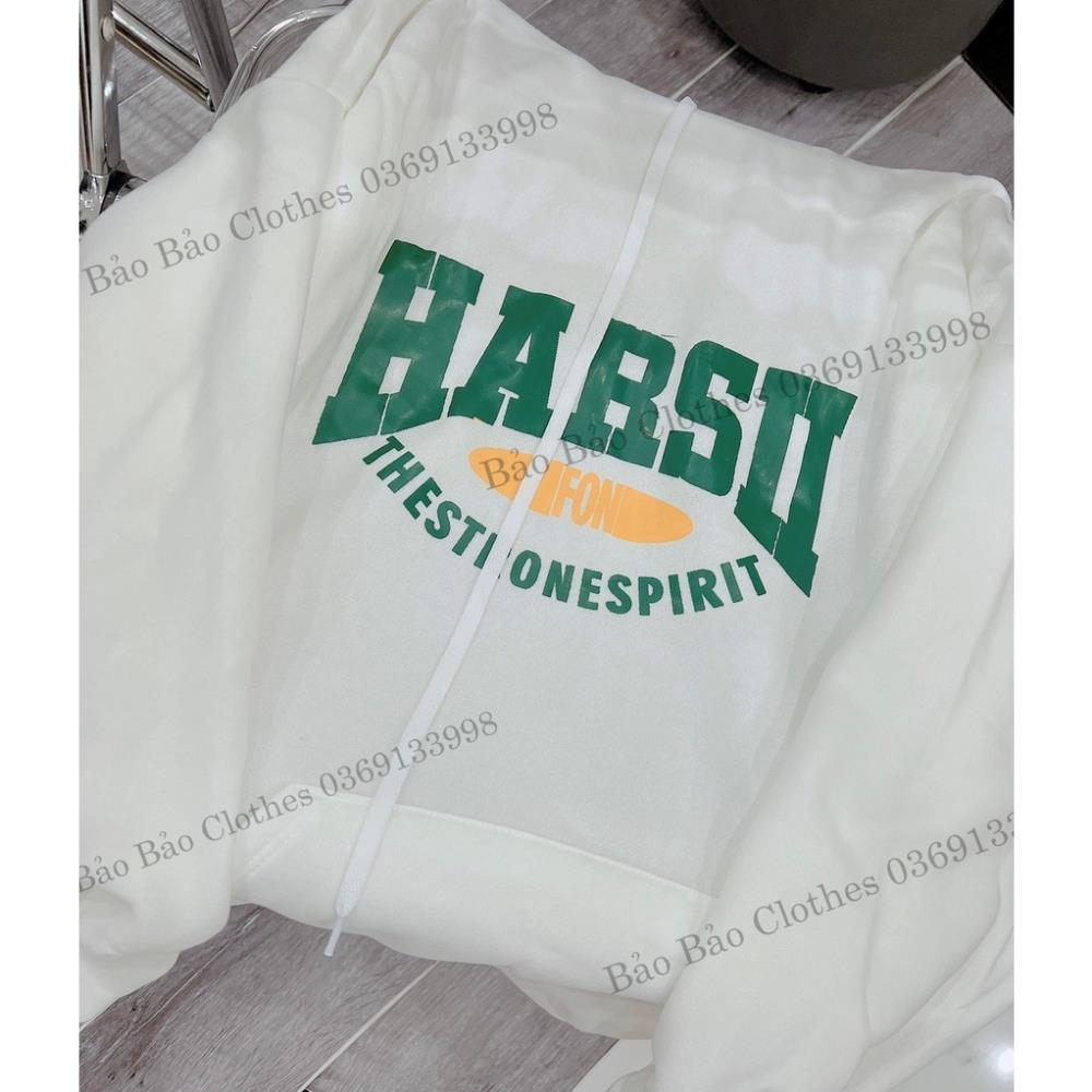 Hoodie Nam Nữ Tay Bồng Chữ Xanh Mũ 2 Lớp Unisex Form To Mũ Rộng Uzzlang