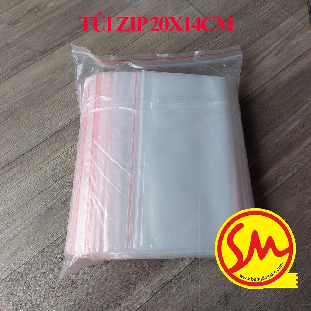 TÚI ZIPPER, TÚI ZIP VIỀN ĐỎ, TÚI ZIPLOCK đóng hàng 20x14cm chuyên dùng để ĐÓNG GÓI HÀNG HÓA